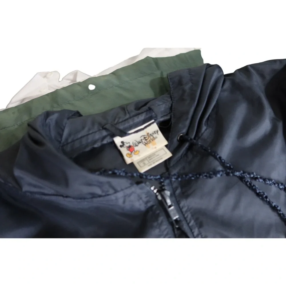 Disney World WDW Windbreaker Jacket Size S Est. 1971‎ Mickey Mouse Blue/Green